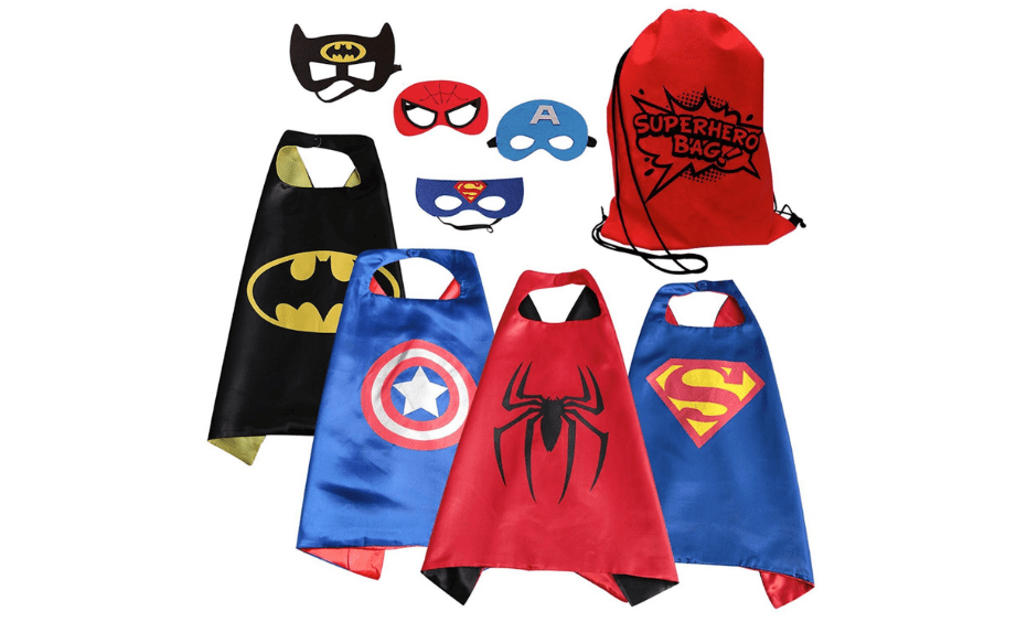 Eli Superhero Cape & Mask Costume Set