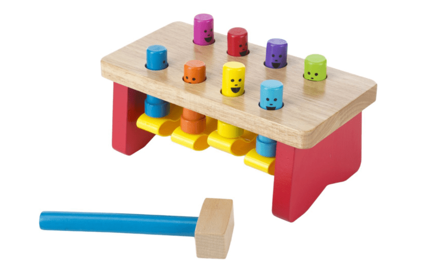 Melissa & Doug Pounding Bench Toy with Mallet