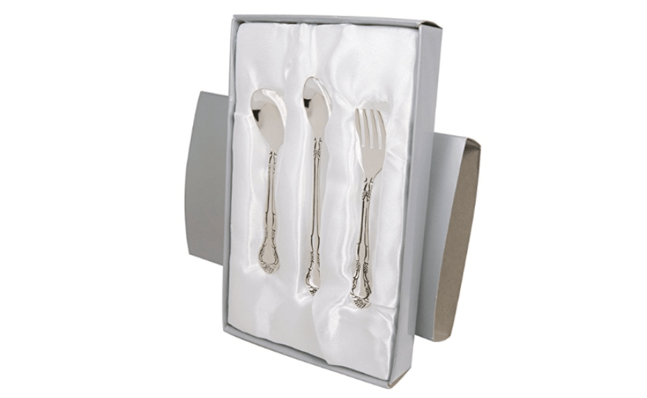 3 Piece Silver Plated Feeding Set