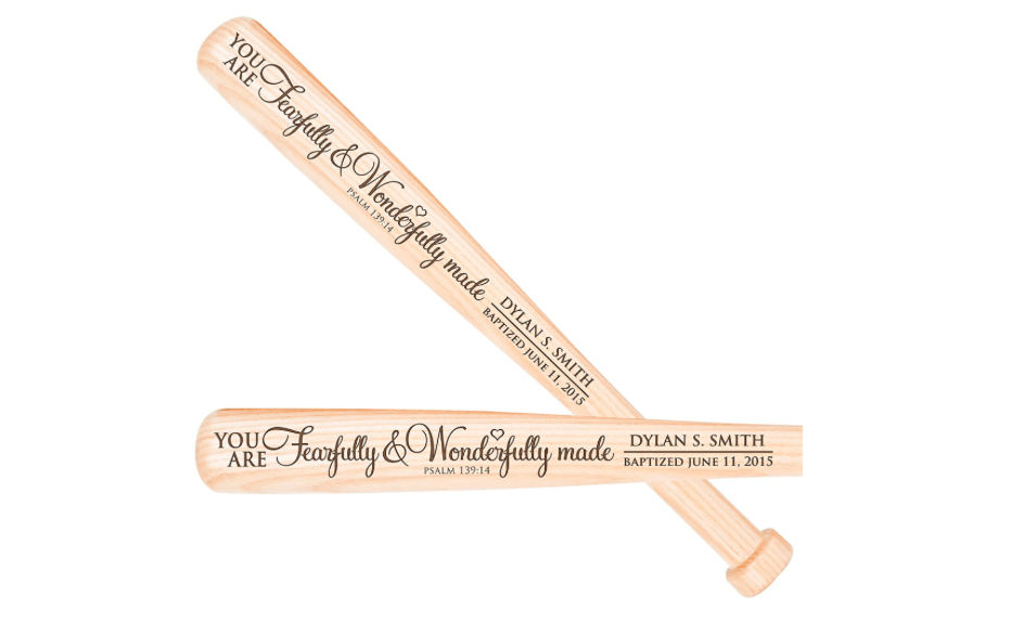 Personalized Baptism Baseball Bat